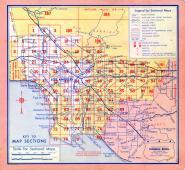 Index Map, Los Angeles County 1957 Street Atlas